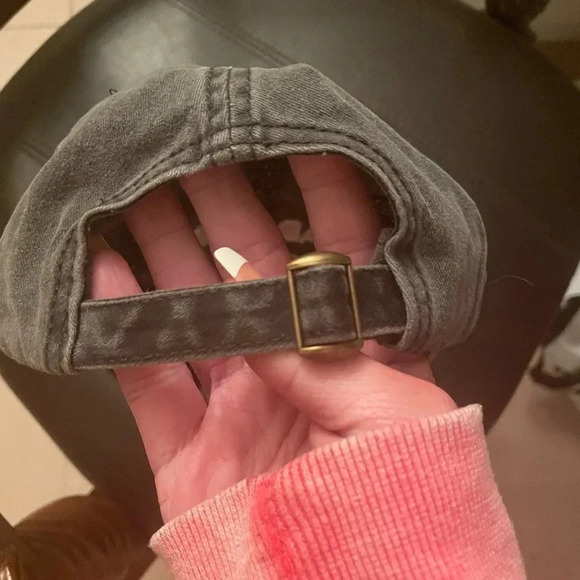 BAD HAIR FAY WASHED DENIM GREY DAD HAT ONE SIZE ADJUSTABLE - Picture 6 of 6